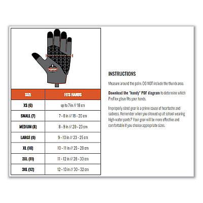 ergodyne ProFlex 910 Half-Finger Impact Gloves + Wrist Support, Black, Medium, Pair (EGO17713)