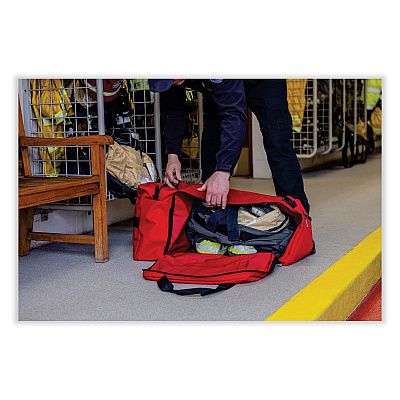 ergodyne Arsenal 5005 Fire + Rescue Gear Bag, Nylon, 30 x 15 x 15, Red (EGO13005)