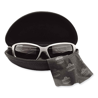ergodyne Skullerz 3225 Ballistic Zipper Eyewear Case, 7.5 x 5 x 2, Black (EGO19225)