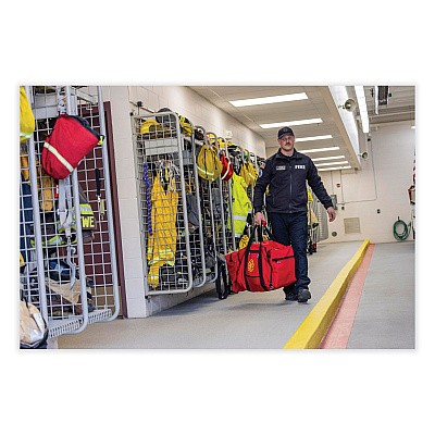 ergodyne Arsenal 5005 Fire + Rescue Gear Bag, Nylon, 30 x 15 x 15, Red (EGO13005)