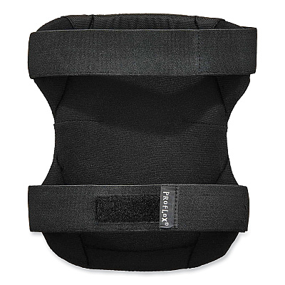 ergodyne ProFlex 335HL Slip-Resistant Black Rubber Cap Knee Pads, Hook and Loop Closure, Pair (EGO18336)