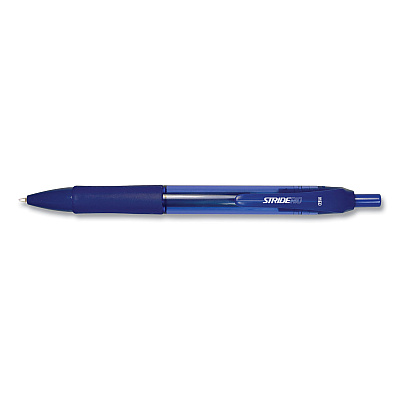 StrideRio Gel Pen, Retractable, Medium 0.7 mm, Blue Ink, Translucent Blue Barrel, 12/Box (STW52002)