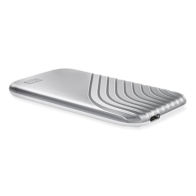 WD MY PASSPORT External Solid State Drive, 1 TB, USB 3.2, Silver (WDCAGF0010BSL)