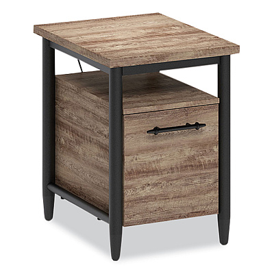 Whalen Thomasville Breslyn One-Drawer Vertical File Cabinet, with Shelf, Letter/Legal, Crosscut Hickory, 16" x 20" x 22.2" (WHLBRDFTV)