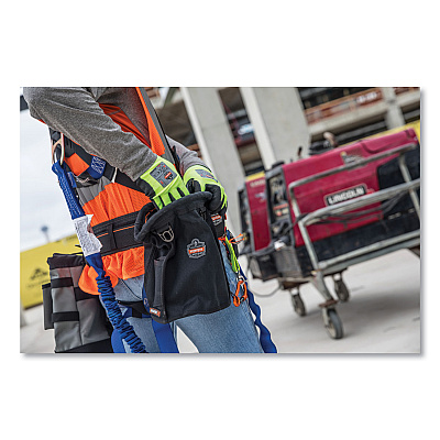 ergodyne Arsenal 5528 Topped Parts Canvas Pouch, 7.5 x 7.5 x 12, Black (EGO13628)