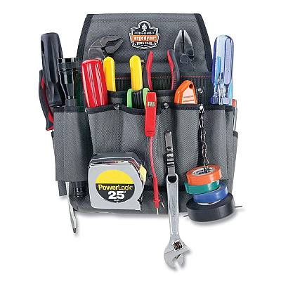 ergodyne Arsenal 5548 Electrician's Synthetic Pouch, 3.5 x 9.5 x 12.5, Polyester, Gray (EGO13648)