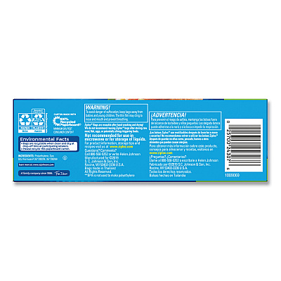 Ziploc Sandwich Seal Top Bags, XL Sandwich, 8" x 7", Clear, 30/Box (SJN315880)