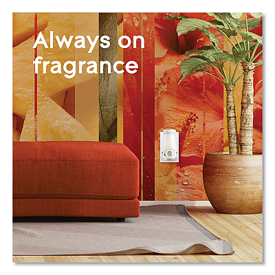Glade Plugin Scented Oil, Hawaiian Breeze, 0.67 oz, 2 Warmers and 6 Refills/Pack (SJN319962)