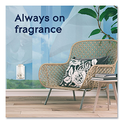 Glade Plugin Scented Oil, Clean Linen, 0.67 oz, 2 Warmers and 6 Refills/Pack (SJN319963)