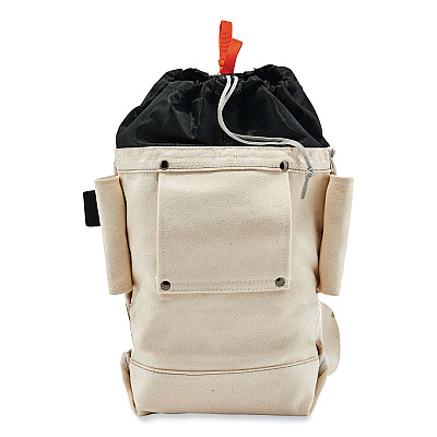 ergodyne Arsenal 5728 Topped Tall Bolt Bag, 5 x 10 x 13, Canvas, White (EGO14428)