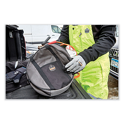 ergodyne Arsenal 5888 Cable Organizer, 2 Compartments, Gray, 13.5 x 13.5 x 3.5, Gray (EGO13788)