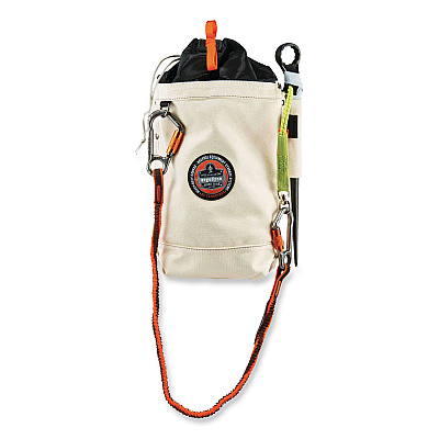 ergodyne Arsenal 5728 Topped Tall Bolt Bag, 5 x 10 x 13, Canvas, White (EGO14428)