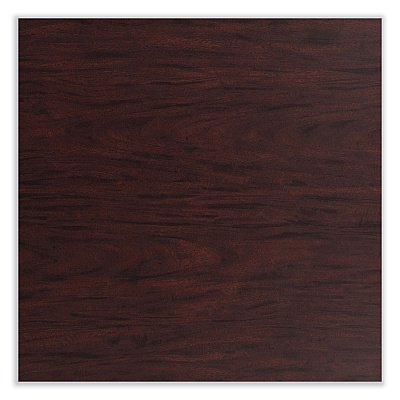 NPS Cafe Table, 36w x 36d x 30h, Square Top/Round Base, Mahogany Top, Black Base (NPSCT33636RD1MY)