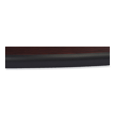 NPS Cafe Table, 36" Diameter x 30h, Round Top/Base, Mahogany Top, Black Base (NPSCT13636RD1MY)