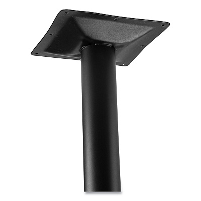 NPS Cafe Table, 36" Diameter x 42h, Round Top/Base, Gray Nebula Top, Black Base (NPSCT13636RB1GY)