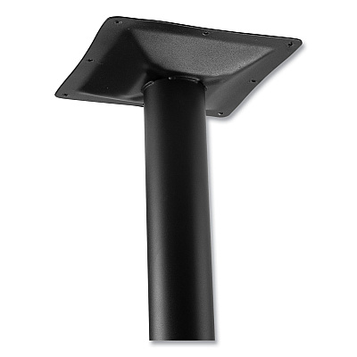 NPS Cafe Table, 36" Diameter x 36h, Round Top/Base, Gray Neubula Top, Black Base (NPSCT13636RC1GY)