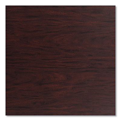 NPS Cafe Table, 36" Diameter x 42h, Round Top/X-Base, Mahogany Top, Gray Base (NPSCG13636XB1MY)