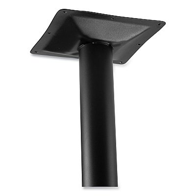 NPS Cafe Table, 36w x 36d x 30h, Square Top/Round Base, Mahogany Top, Black Base (NPSCT33636RD1MY)