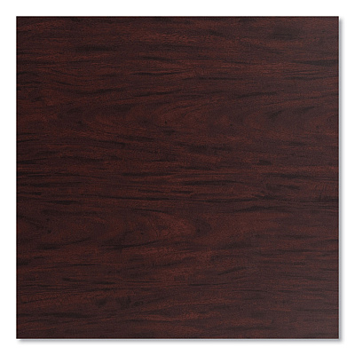 NPS Cafe Table, 36w x 36d x 30h, Square Top/X-Base, Mahogany Top, Gray Base (NPSCG33636XD1MY)