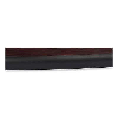 NPS Cafe Table, 36" Diameter x 36h, Round Top/X-Base, Mahogany Top, Gray Base (NPSCG13636XC1MY)
