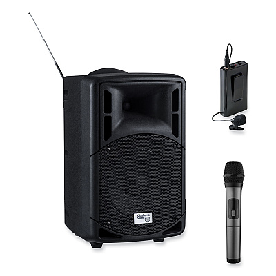 Oklahoma Sound Wireless PA System with Wireless Tie Clip Microphone, 40 W, Black (NPSPRA8000PRA86)