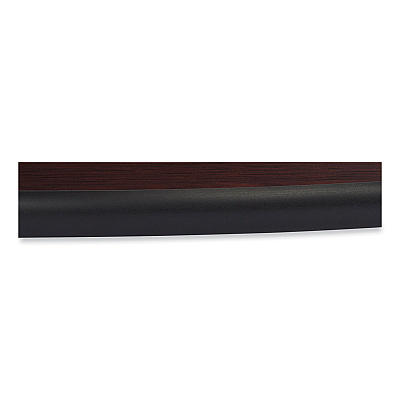 NPS Cafe Table, 36" Diameter x 30h, Round Top/X-Base, Mahogany Top, Gray Base (NPSCG13636XD1MY)
