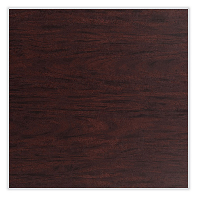 NPS Cafe Table, 36w x 36d x 42h, Square Top/X-Base, Mahogany Top, Gray Base (NPSCG33636XB1MY)