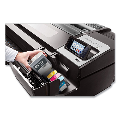HP DesignJet T1700dr PostScript Large-Format Color Inkjet Printer (HEW1VD88B)