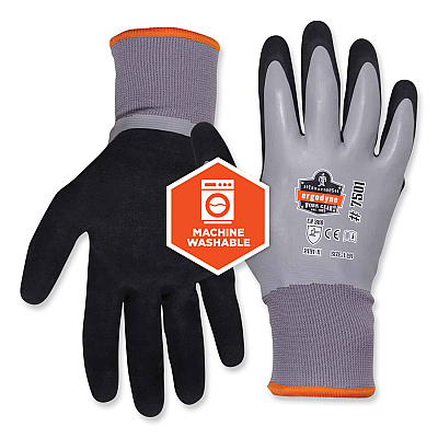 ergodyne ProFlex 7501 Coated Waterproof Winter Gloves, Gray, Small, Pair (EGO17632)