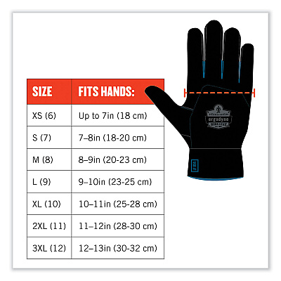 ergodyne ProFlex 7551 ANSI A5 Coated Waterproof CR Gloves, Orange, Medium, Pair (EGO17673)