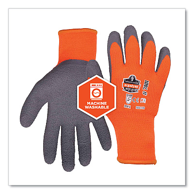 ergodyne ProFlex 7401-CASE Coated Lightweight Winter Gloves, Orange, X-Large, 144 Pairs/Carton (EGO17895)