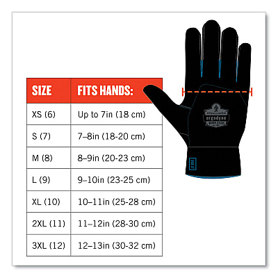 ergodyne ProFlex 7551-CASE ANSI A5 Coated Waterproof CR Gloves, Orange, Large, 144 Pairs/Carton (EGO17994)