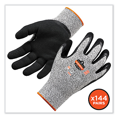 ergodyne ProFlex 7031-CASE ANSI A3 Nitrile-Coated CR Gloves, Gray, 2X-Large, 144 Pairs/Carton (EGO17886)