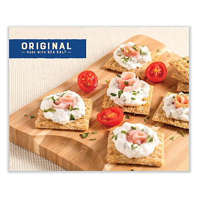 Triscuit Crackers Original with Sea Salt, 8.5 oz Box, 4 Boxes/Pack (GRR22002004)