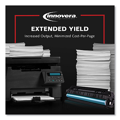 Innovera Remanufactured Black Extended-Yield Toner, Replacement for 81A (IVRCF281AJ), 18,000 Page-Yield