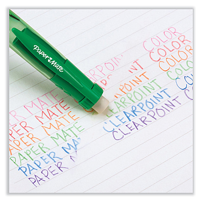 Paper Mate Clearpoint Color Mechanical Pencils, 0.7 mm, Assorted Lead and Barrel Colors, 6/Pack (PAP1984678)