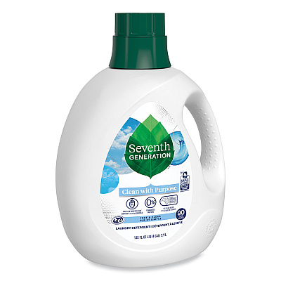 Seventh Generation Natural Liquid Laundry Detergent, Fragrance Free, 135 oz Bottle, 4/Carton (SEV45065CT)