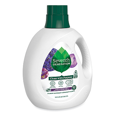 Seventh Generation Natural Liquid Laundry Detergent, Fresh Lavender, 135 oz Bottle, 4/Carton (SEV45064CT)
