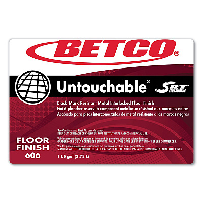 Betco Untouchable Floor Finish with SRT, 1 gal Bottle, 4/Carton (BET6060400)