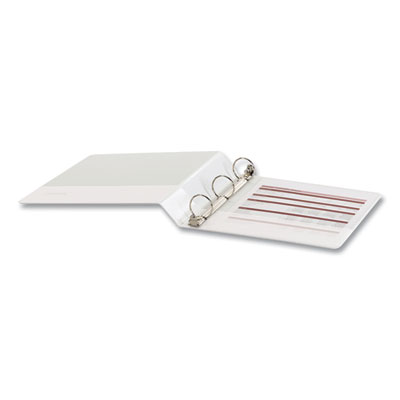 Universal Economy Round Ring View Binder, 3 Rings, 1.5" Capacity, 11 x 8.5, White, 12/Carton (UNV20972CT)