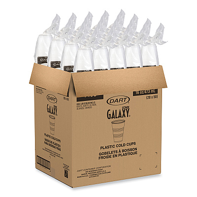 Dart Galaxy Translucent Cups, Squat, 16 to 18 oz, 1,000/Carton (DCCY16S)
