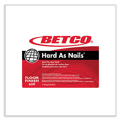 Betco Hard As Nails Floor Finish, 1 gal Bottle, 4/Carton (BET6590400)