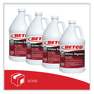 Betco Kitchen Degreaser, Characteristic Scent, 1 gal Bottle, 4/Carton (BET10120400)