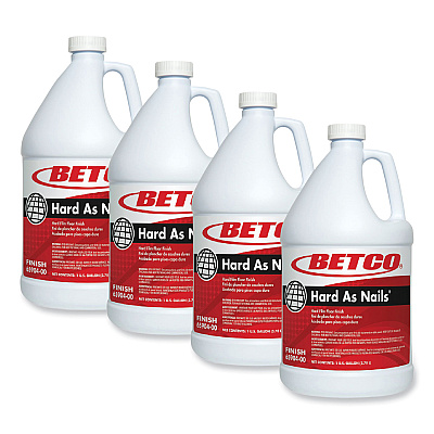 Betco Hard As Nails Floor Finish, 1 gal Bottle, 4/Carton (BET6590400)