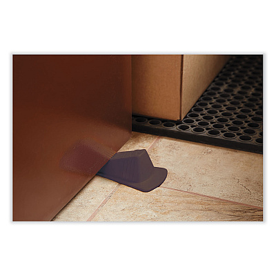 Master Caster Giant Foot Doorstop, TPR, 3.5w x 6.75d x 2h, Brown, 12/Box (MAS00987)