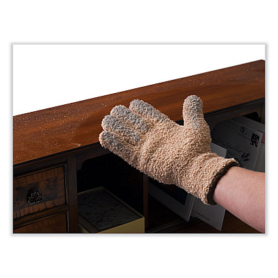 Master Caster CleanGreen Microfiber Dusting Gloves, 5" x 10, Pair (MAS18040)