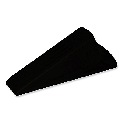 Master Caster Giant Foot Doorstop, No-Slip Rubber Wedge, 3.5w x 6.75d x 2h, Brown, 2/Pack (MAS00969)