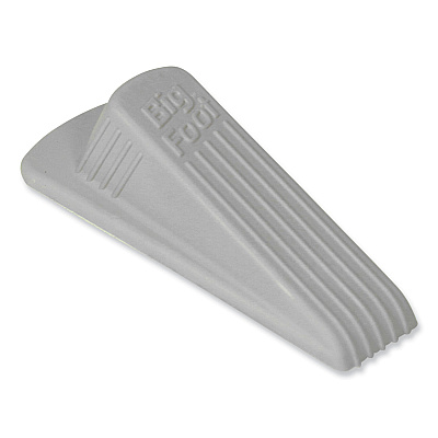 Master Caster Big Foot Doorstop, No Slip Rubber Wedge, 2.25w x 4.75d x 1.25h, Beige, 2/Pack (MAS00975)
