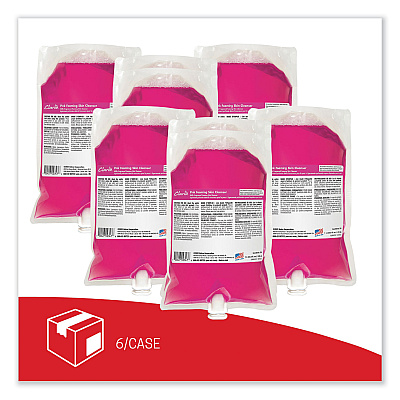Betco Pink Foaming Skin Cleanser Refill, Fresh Scent, 1,000 mL, 6/Carton (BET7502900)