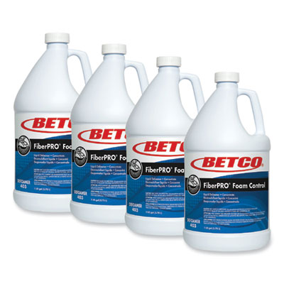 Betco FiberPro Foam Control Liquid Defoamer, 1 gal Bottle, 4/Carton (BET4030400)